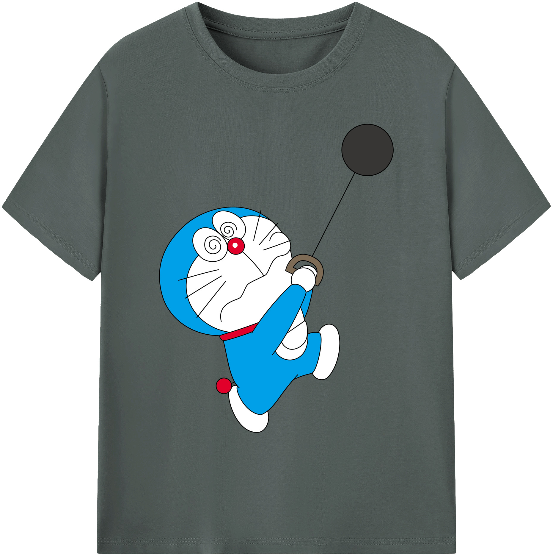（画像用） ドラえもん Doraemon 綿100％ メンズ半袖Tシャツ｜肌触りやわらか＆通気性